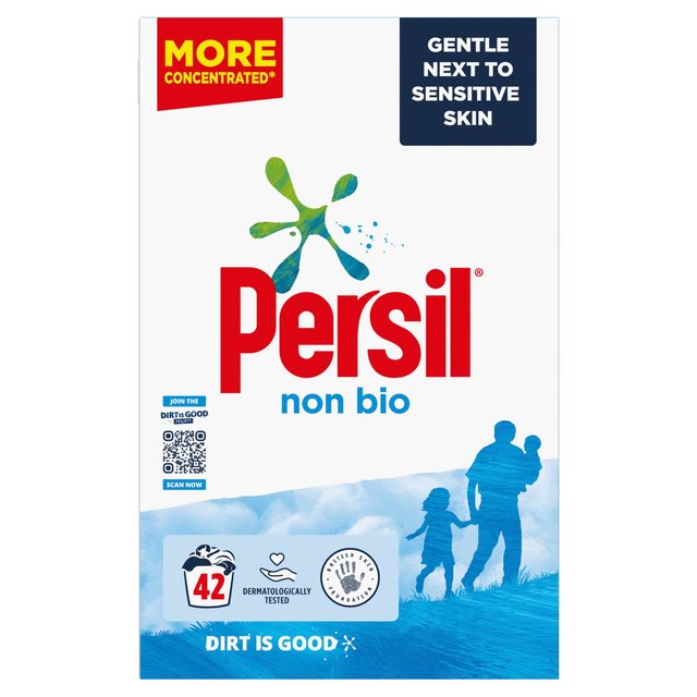 Persil Fabric Cleaning Washing Powder Non Bio 42 wash Laundry M&S   