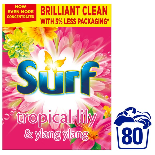 Surf Washing Powder Tropical Lily & Ylang-Ylang 80 wash