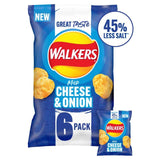 Walkers Less Salt Mild Cheese & Onion Multipack Crisps GOODS ASDA   