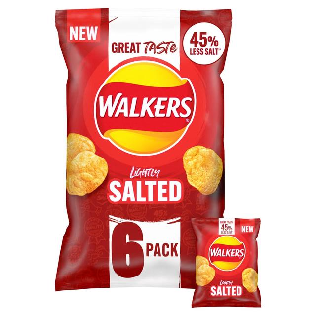 Walkers Less Salt Lightly Salted Multipack Crisps GOODS ASDA Default Title  