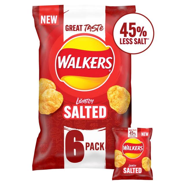 Walkers Less Salt Lightly Salted Multipack Crisps GOODS ASDA   