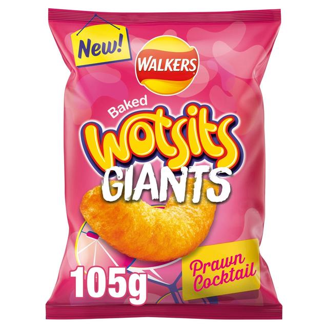 Walkers Wotsits Giants Prawn Cocktail Snacks Crisps, Nuts & Snacking Fruit M&S Default Title  