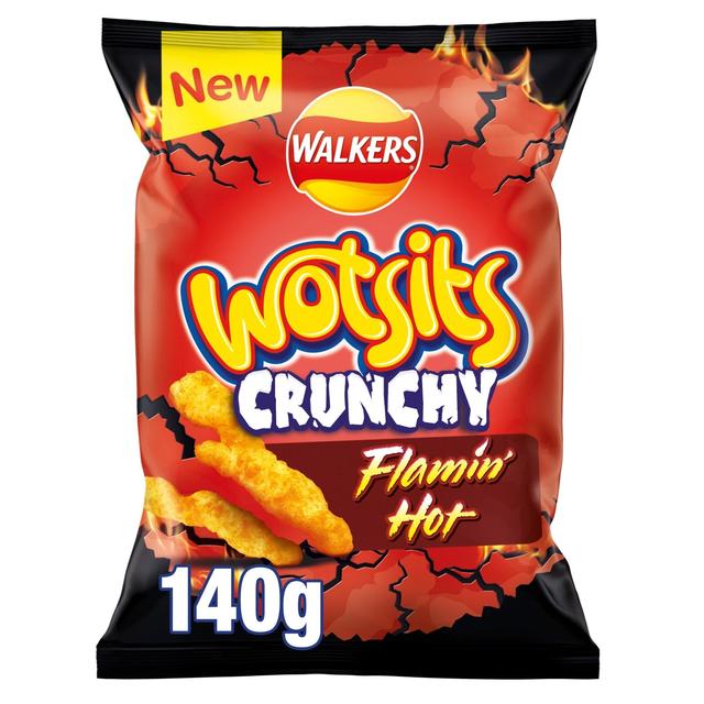 Walkers Wotsits Crunchy Flamin' Hot Snacks Crisps, Nuts & Snacking Fruit M&S Default Title  