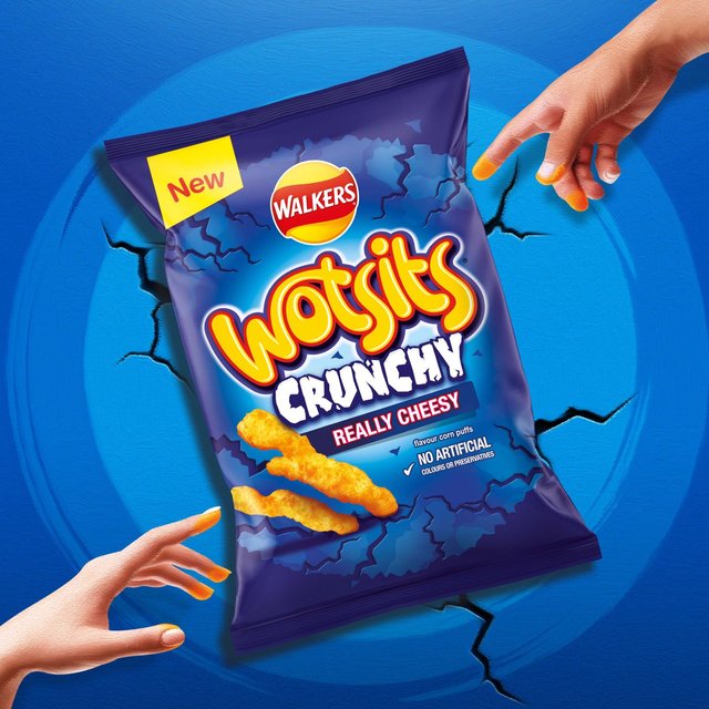 Walkers Wotsits Crunchy Really Cheesy Snacks Crisps, Nuts & Snacking Fruit M&S   