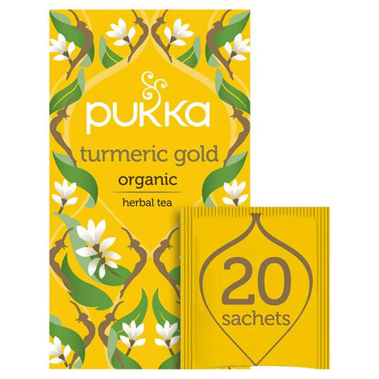 Pukka Organic Turmeric Gold Herbal Tea Bags x20 All tea Sainsburys   