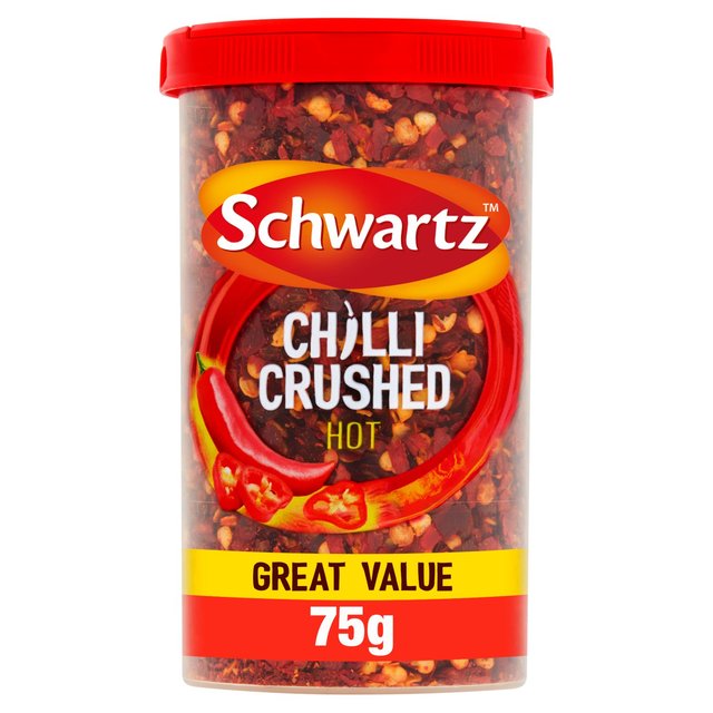 Schwartz Chillies Crushed Drum 75g Food Cupboard M&S Default Title  