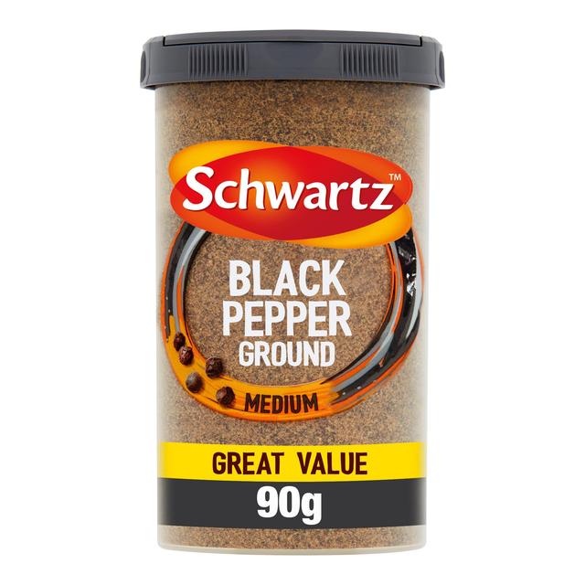 Schwartz Black Pepper Ground Drum 90g Cooking Ingredients & Oils M&S Default Title  