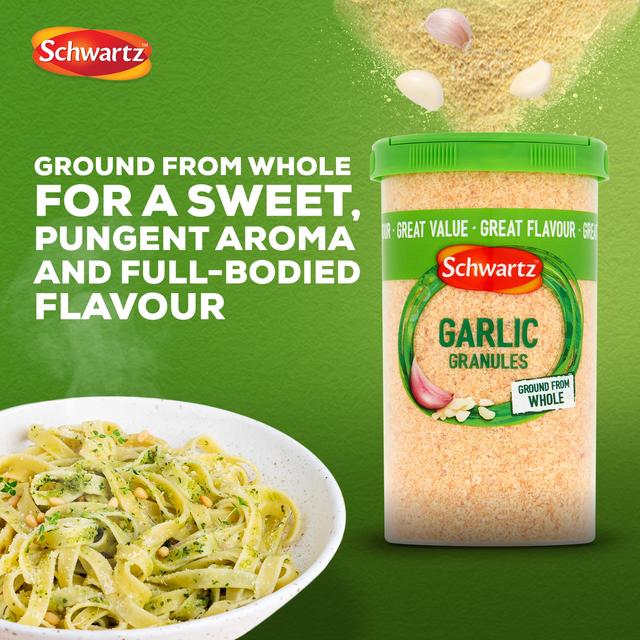 Schwartz Garlic Granules Drum 145g