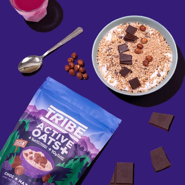 TRIBE Instant Breakfast Oats+ Pouch - Choc + Hazelnut (480g) Cereals M&S   