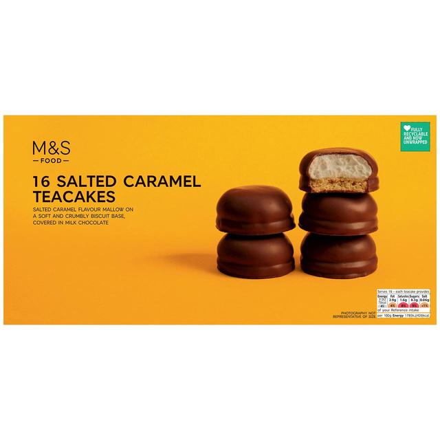 M&S 16 Salted Caramel Teacakes – McGrocer