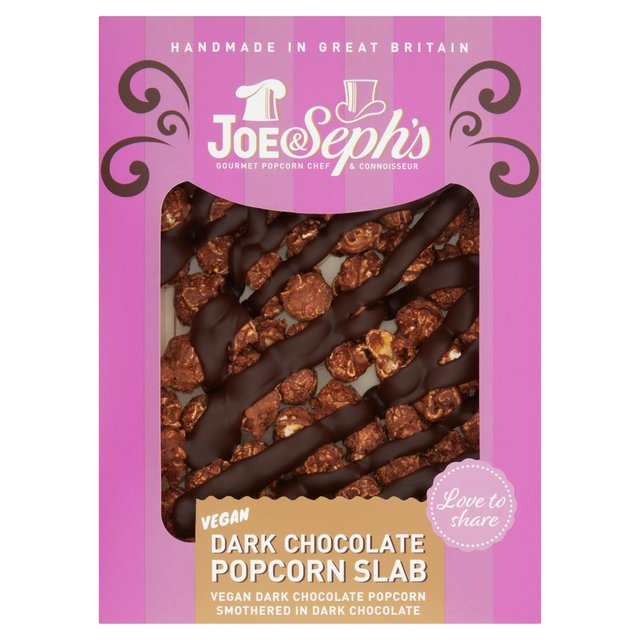 Joe & Seph's Vegan Dark Chocolate Popcorn Slab