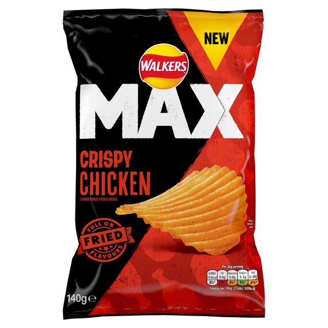 Walkers Max Crispy Chicken Sharing Crisps Crisps, Nuts & Snacking Fruit M&S   