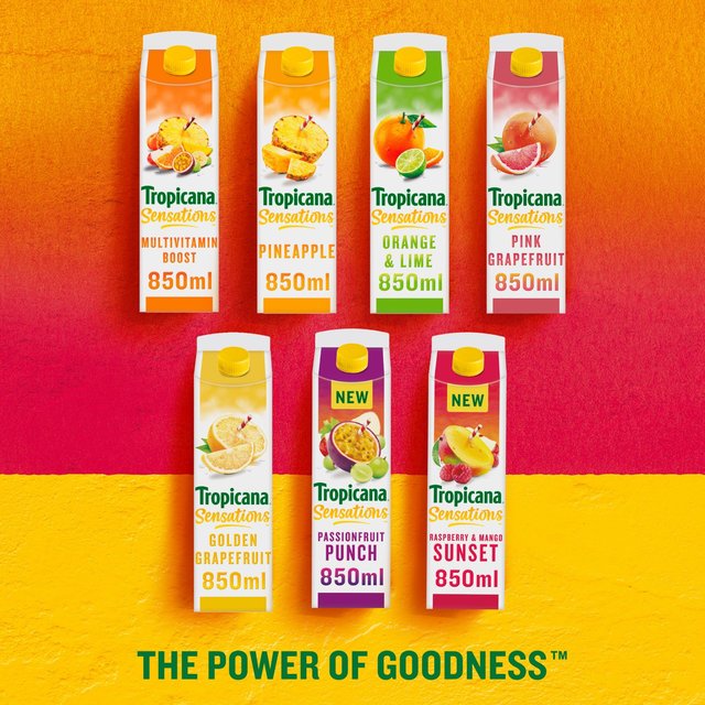 Tropicana Sensations Raspberry & Mango Sunset Juices & Smoothies M&S   