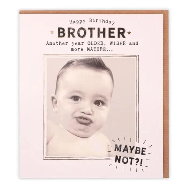 Happy Birthday Brother Photographic Card Miscellaneous M&S Default Title  