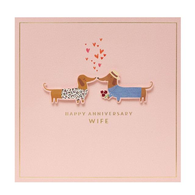 Sausage Dog Wife Anniversary Card Miscellaneous M&S Title  