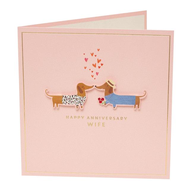 Sausage Dog Wife Anniversary Card Miscellaneous M&S   