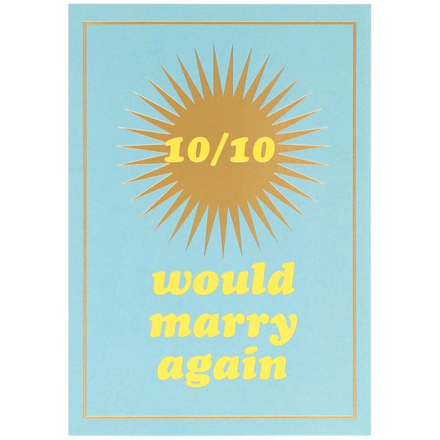 M&S 10/10 Would Marry Again Wedding Card Miscellaneous M&S Default Title  