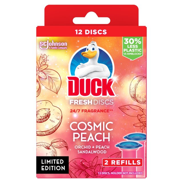 Duck Toilet Fresh Discs Duo Refills Cosmic Peach