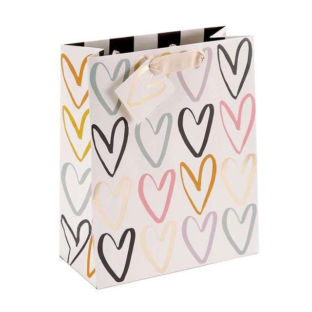 Caroline Gardner Medium Hearts Gift Bag