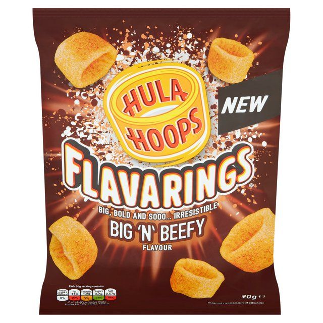 Hula Hoops Flavarings Big'n'Beefy Food Cupboard M&S   