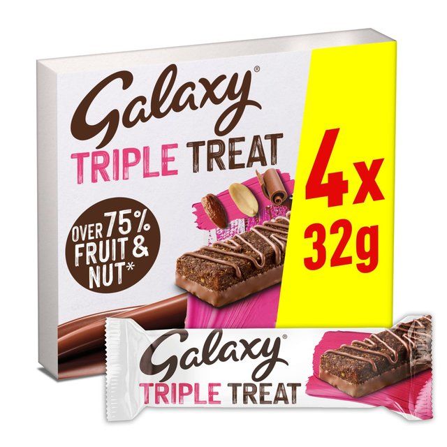 Galaxy Triple Treat Fruit & Nut Milk Chocolate Bars Multipack Sweets M&S Default Title  