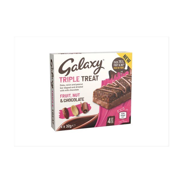 Galaxy Triple Treat Fruit & Nut Milk Chocolate Bars Multipack