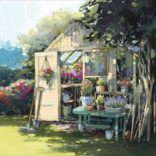 Garden Shed Blank Card