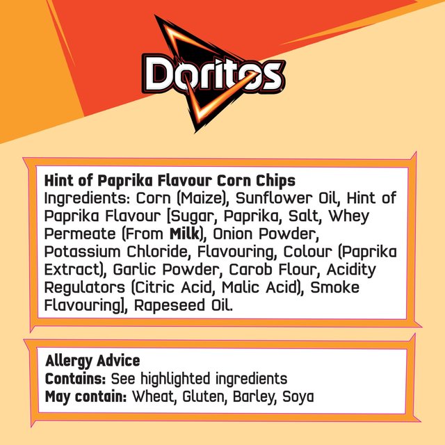 Doritos Dippers Hint of Paprika Sharing Tortilla Chips WORLD FOODS M&S   