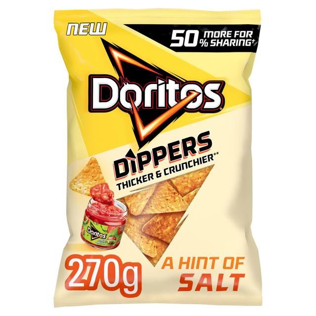 Doritos Dippers Hint of Salt Sharing Tortilla Chips WORLD FOODS M&S   