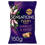 Sensations Garlic & Herb Sharing Naan Chips Crisps, Nuts & Snacking Fruit M&S   