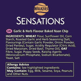 Sensations Garlic & Herb Sharing Naan Chips Crisps, Nuts & Snacking Fruit M&S   