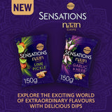 Sensations Garlic & Herb Sharing Naan Chips Crisps, Nuts & Snacking Fruit M&S   