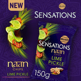 Sensations Lime & Pickle Sharing Naan Chips Crisps, Nuts & Snacking Fruit M&S   