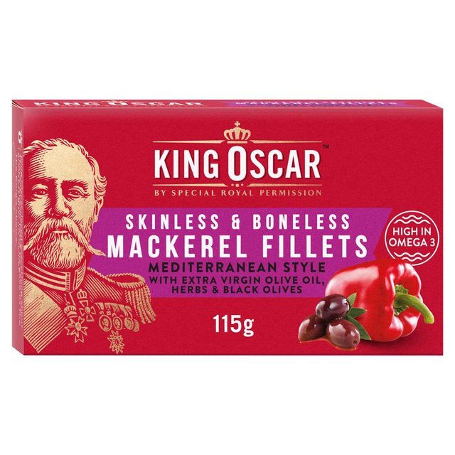 Mackerel Fillets Mediterranean Style - King Oscar Canned & Packaged Food M&S Default Title  