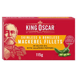 Mackerel Fillets in Olive Oil with Jalapeno Peppers - King Oscar Canned & Packaged Food M&S Default Title  