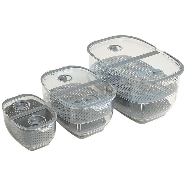 M&S Set of 3 Nesting Fridge Storage Containers