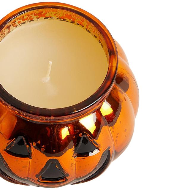 M&S Halloween Pumpkin Light Up Candle