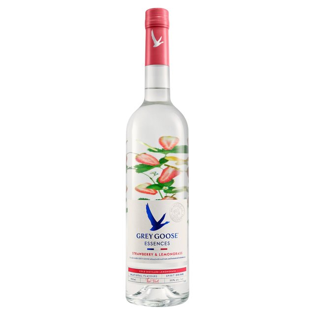 Grey Goose Essences Strawberry and Lemongrass Vodka Based Spirit Drink Liqueurs and Spirits M&S Default Title  