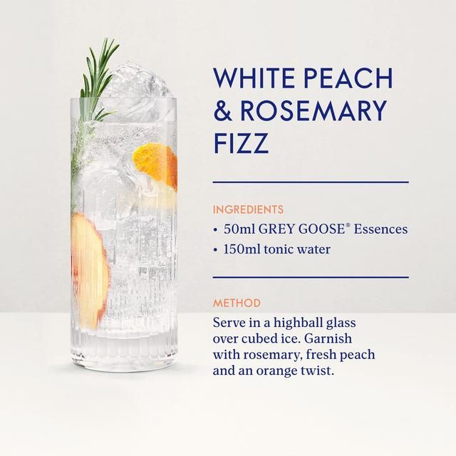 Grey Goose Essences White Peach and Rosemary Vodka Based Spirit Drink