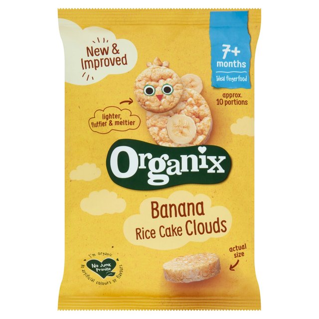 Organix Banana Rice Cake Clouds Food Cupboard M&S Default Title  