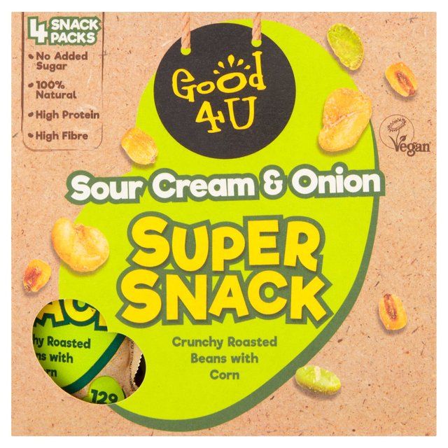 Good4U Super Snack Sour Cream & Onion MULTIPACK Crisps, Nuts & Snacking Fruit M&S Default Title  