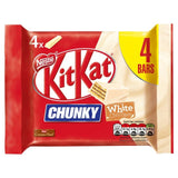 KitKat Chunky White Chocolate Bar Multipack 4 Pack Food Cupboard M&S Title  