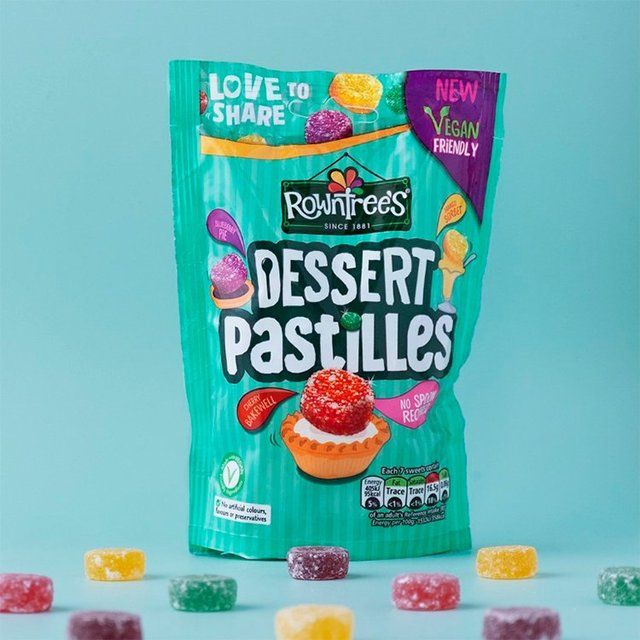 Rowntree's Dessert Pastilles Vegan Friendly Sweets Sharing Bag Food Cupboard M&S   