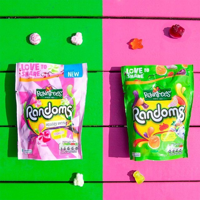 Rowntree's Randoms Squidgy Swirl Sweets Sharing Bag Food Cupboard M&S   