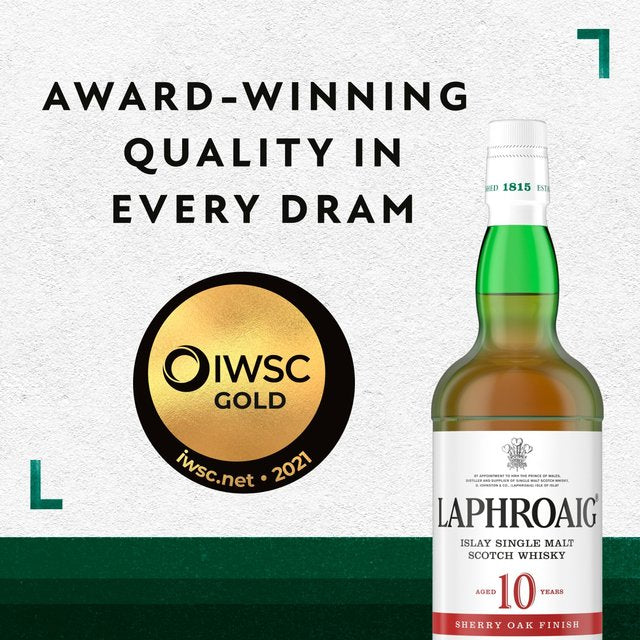 Laphroaig 10 Year Old Sherry Oak Single Malt Whisky Liqueurs and Spirits M&S   