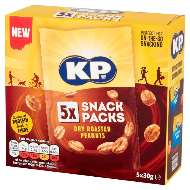 KP Dry Roasted Peanuts Multipack 5 Pack