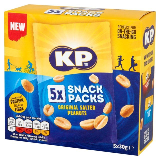 KP Salted Peanuts Multipack 5 Pack Food Cupboard M&S   