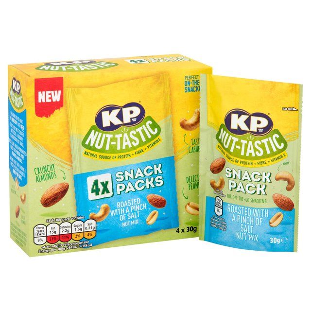 KP Nut-Tastic Pinch of Salt Nut Mix Multipack 4 Pack Crisps, Nuts & Snacking Fruit M&S Default Title  