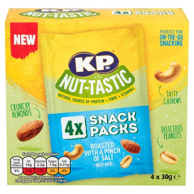 KP Nut-Tastic Pinch of Salt Nut Mix Multipack 4 Pack