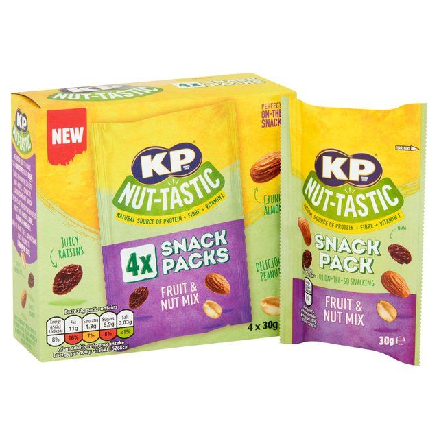 KP Nut-Tastic Fruit & Nut Mix Multipack 4 Pack Crisps, Nuts & Snacking Fruit M&S   